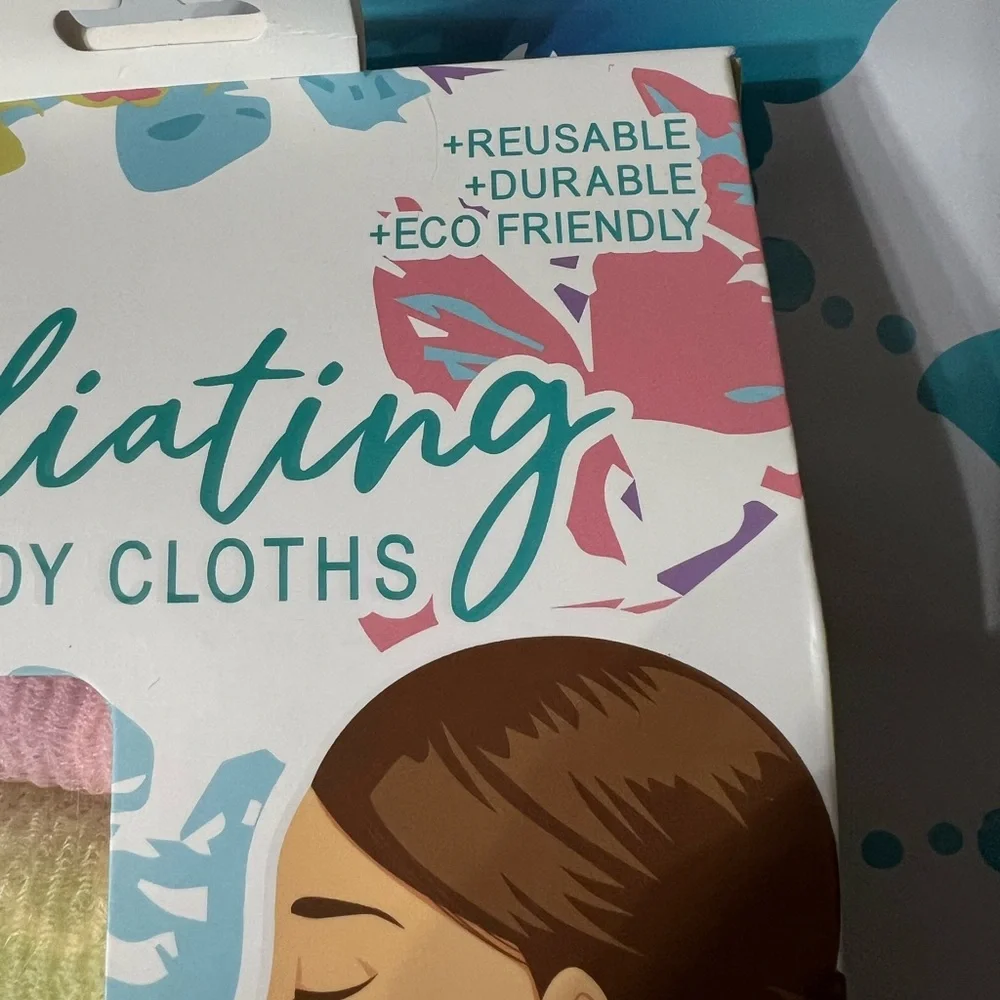 3 Packaged Exfoliating Reusable Body Cloths, NWT